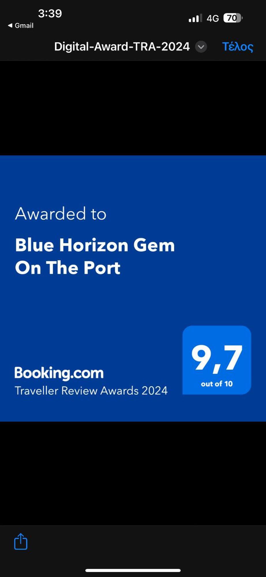 Appartement Blue Horizon Gem On The Port à Rafína Extérieur photo